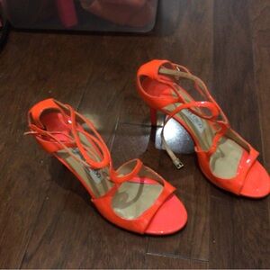 Jimmy Choo Vibrant Orange Heels